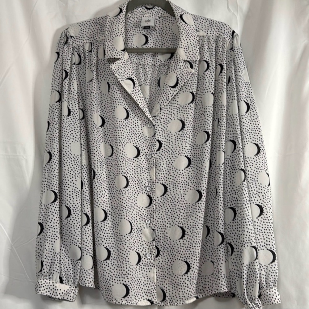 Cabi Eclipse Blouse With Black Pattern - image 2